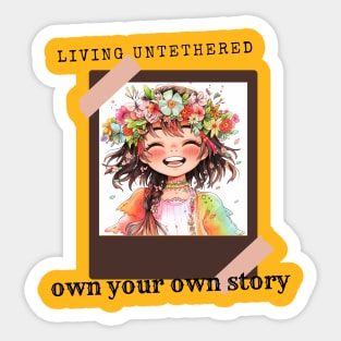 LIVING WITHOUT TIES Sticker